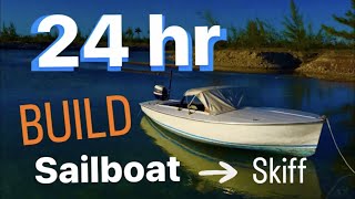 How to build a skiff boat in 24 hrs Part 2 [upl. by Olvan]