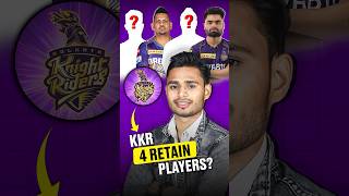 Kkr retain player list for ipl 2025 shorts csk ipl iplauction [upl. by Tabina120]