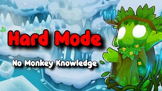 Glacial Trail  Hard Mode  No Monkey Knowledge  Free Hero  BTD6 [upl. by Aenaj]