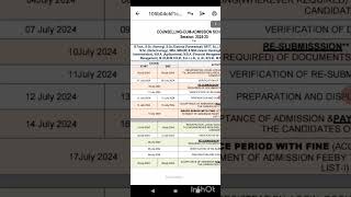 Amu counselling cum addmission schedule released 202425 amuytshorts [upl. by Waldack379]