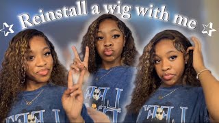 reinstalling a LACE FRONT wig for the first time ✰ IAMSANAII [upl. by Walther]