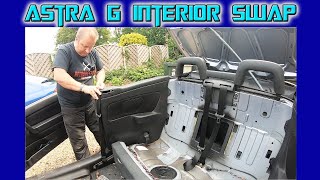 Astra G Mk4 Convertible Interior Swap To Leather [upl. by Airitak]