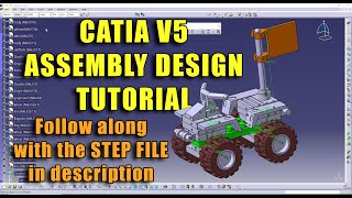 CATIA V5  Assembly Design tutorial [upl. by Mollie]