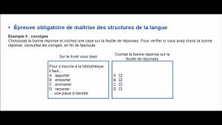 TEST DE CONNAISSANCE DU FRANÇAIS TCF  exemples d’épreuves  Corrigés [upl. by Anastatius]