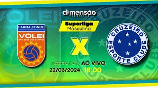 Superliga Masculina 2324 São José x Cruzeiro NARRAÇÃO AO VIVO  Dimensão Esportiva [upl. by Dael]