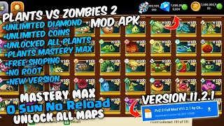 Plants VS Zombies 2 Mod Apk New 2024 V1121  Unlimited Diamond amp All Plants Unlocked Max Level [upl. by Niuqaoj]