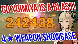 C0 Yoimiya is BACK and BETTER THAN EVER 4★ Weapon Showcase Genshin Impact 28 [upl. by Cleopatre]