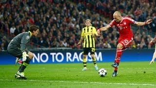 Arjen Robben • Goal against Borussia Dortmund • Champions League final 2013 [upl. by Wilonah]