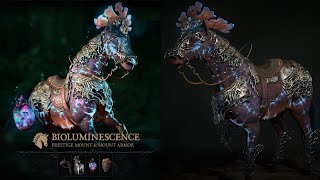 Horse Set Bioluminescence  Diablo 4 Cosmetic Showcase [upl. by Lynnette]