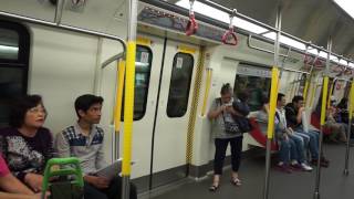 Hong Kong MTR ride from Tsim Sha Tsui to Central [upl. by Lohrman]