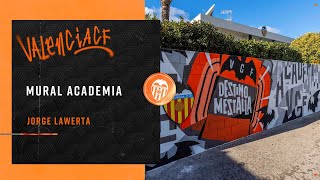 LA ACADEMIA VCF ESTRENA UN NUEVO MURAL CON MOTIVO DEL ANIVERSARIO DE LA CIUTAT ESPORTIVA [upl. by Etep164]