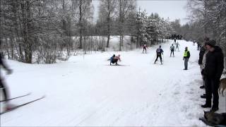 Vasaloppet 2014 crash cut Risberg vurpor [upl. by Anastice]