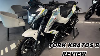 Best EV Tork Kratos R Detailed Ride Review  First Electric Bike tork kratos electricbike [upl. by Valaree]