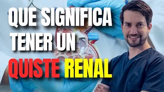 Qué significa tener un quiste renal [upl. by Enerod743]