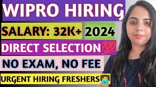 WIPRO HIRING 2024 WIPRO LATEST RECRUITMENT WIPRO JOBS FOR FRESHERS WIPRO URGENT HIRING PROCESS [upl. by Ailam]