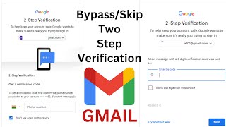 How to Skip Two Step of Verification Step in GMAIL  Bypass 2 Step Verification Gmail 2024 [upl. by Burbank929]