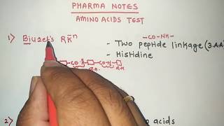 AMINO ACIDS TESTS WITH TRICKS  RRB PHARMACIST EXAM  GPAT  ESIC  PART48 [upl. by Mimi220]