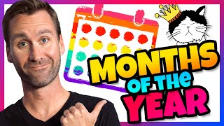 🗓️ Months of the Year Song  Mooseclumps  Kids Learning Songs and Brain Breaks [upl. by Llekcm811]