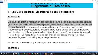 M201  UML  Part2  Diagramme des uses cases  Exercice 1 [upl. by Iden]