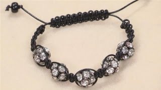 How To Make A Shamballa Style Bracelet [upl. by Eceinal119]