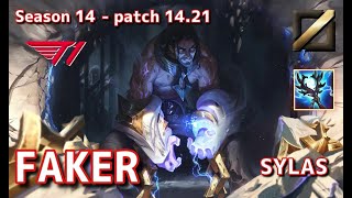 【EUWサーバーM1】T1 Faker サイラスSylas VS ヨネYone MID  Patch1421 EUW Ranked【LoL】 [upl. by Releyks]