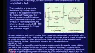 Mod01 Lec21 Lecture21Module  6 Extraction of Metals from Sulphides Extraction of Copper [upl. by Cullin214]