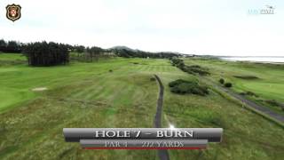 Lundin Golf Club  Hole 7  FlyOver [upl. by Moody335]