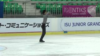 ISU 2014 Jr Grand Prix Ljubljana Men Short Program Shu NAKAMURA JPN [upl. by Malonis]