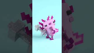 Axolotl goes Olympics in Paris  Weightlifting minecraft olympics shorts [upl. by Doughty922]