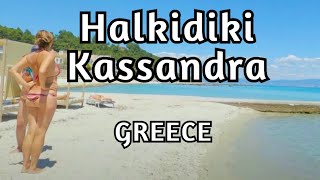 Kassandra Greece Best Places  Full Walking tour 4K Halkidiki [upl. by Ludwog]