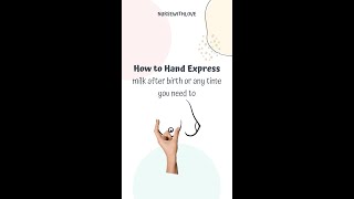 Breastfeeding HAND EXPRESSION  How To Hand Express [upl. by Eserahc]