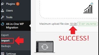 Increase 512MB Size Limit On All In One WP Migration Unlimited Extension [upl. by Corney59]