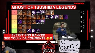 Ghost of Tsushima Legends Best Legendary Tier List Best Charms Gear Weapons Ranked Raid Prep [upl. by Ardnekahs]