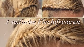 3 seitliche Flechtfrisuren [upl. by Llednik]