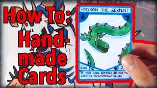 How to Make Trading Cards By Hand 5 minute tutorial [upl. by Akeber828]