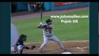 Albert Pujols Slow Motion Home Run Baseball Swing  Hitting Mechanics LA Angels MLB Mallee [upl. by Root]