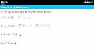 Obter Coordenadas de Vetores Perpendiculares no Plano e no Espaço [upl. by Viens272]