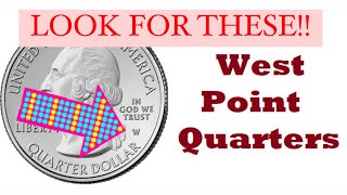 Searching for Westpoint W mint quarters quarter coin coinroll treasurehunt money [upl. by Gefell]