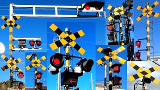 踏切 カンカン 特集 京王 常磐線 西武 ほか  Railroad Crossing in Japan [upl. by Carlie]