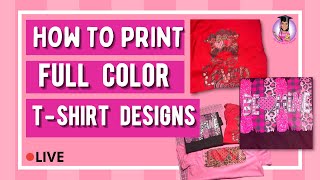 How Print Full Color Designs for TShirts  How to Use the Luminaris White Toner Printer [upl. by Aramahs498]