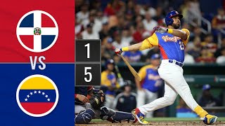 Resumen Rep Dominicana vs Venezuela Clásico Mundial 11mar [upl. by Inahet887]