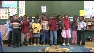 Children at SOS Nursery Tlokweng sing the wiggy song [upl. by Lash]