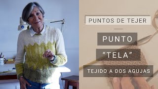 Cómo tejer el punto tela a dos agujas 🧶 Tejer con Lucila [upl. by Hoo651]