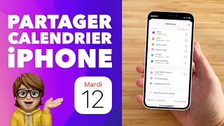 Créer et partager un calendrier sur iPhone et iPad couple travail équipe famille • Apple [upl. by Llertniuq489]