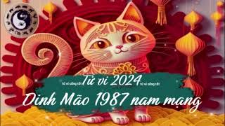 Tử vi tuổi Đinh Mão 1987 nam mạng năm 2024 [upl. by Eilrak]