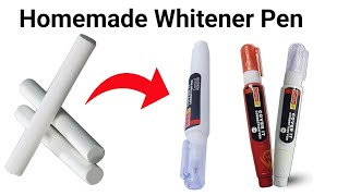 Normal Pen to Whitener PenHomemade white pendiy markers penColor penhomemade penwhitening pen [upl. by Eenoj]