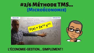 26 Microéconomie  Méthode TMS Taux Marginal de Substitution [upl. by Tuckie683]