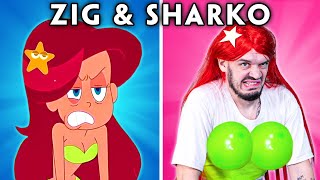 ZIG AND SHARKO WITH ZERO BUDGET  Zig amp Sharko and Marina Funny Cartoon Parodies [upl. by Bergquist]