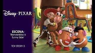 Toy Story 3  Escena Bienvenidos a Sunny Side  Disney · Pixar Oficial [upl. by Bethany423]