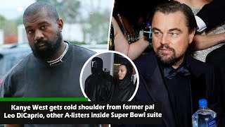 Kanye West gets cold shoulder from former pal Leo DiCaprio other A listers inside Super Bowl suite [upl. by Oliver]